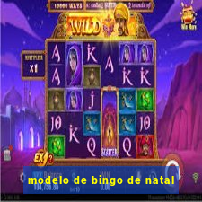 modelo de bingo de natal