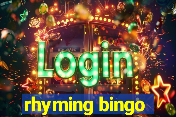 rhyming bingo