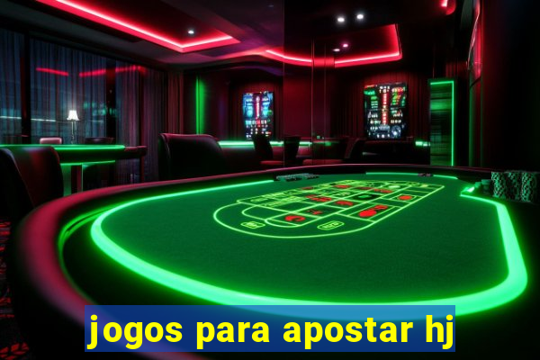 jogos para apostar hj