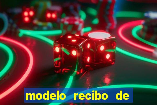 modelo recibo de pagamento autonomo