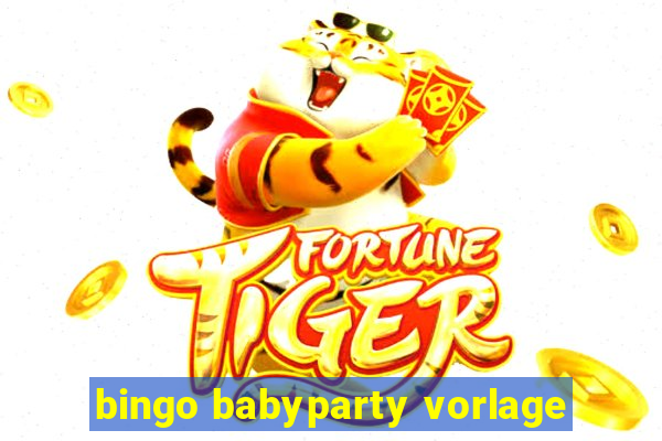 bingo babyparty vorlage