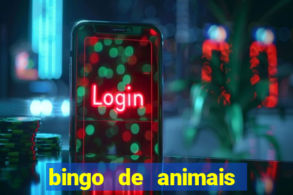 bingo de animais para imprimir e colorir