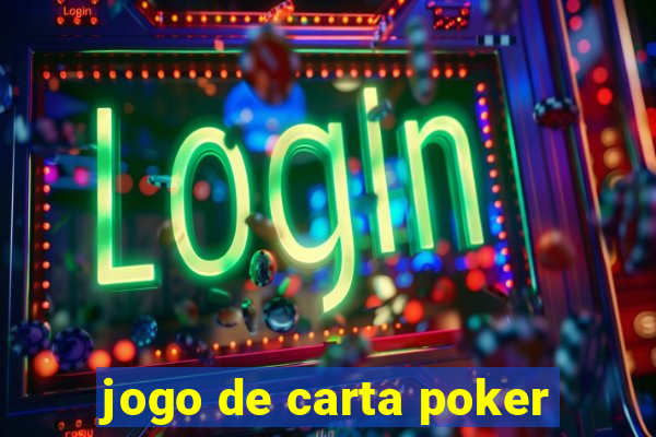 jogo de carta poker