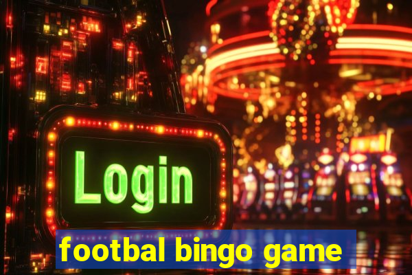 footbal bingo game