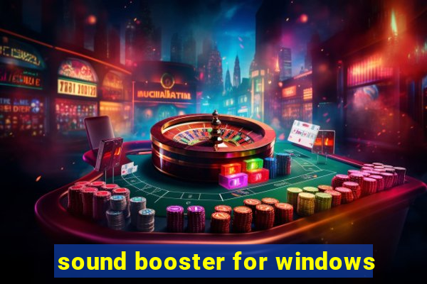 sound booster for windows