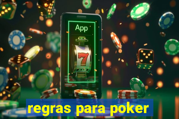 regras para poker