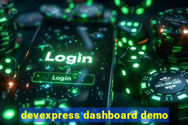 devexpress dashboard demo