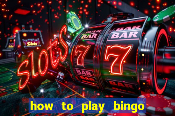 how to play bingo for money