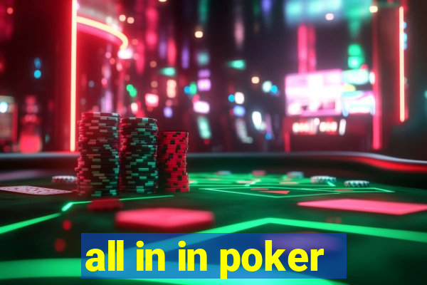 all in in poker