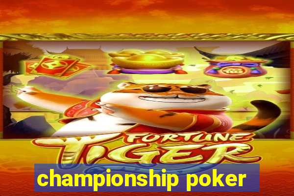 championship poker