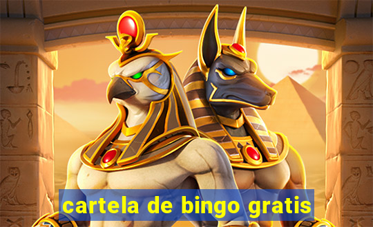 cartela de bingo gratis