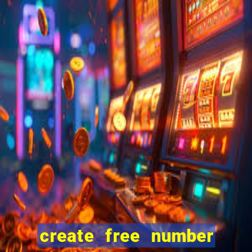 create free number bingo card