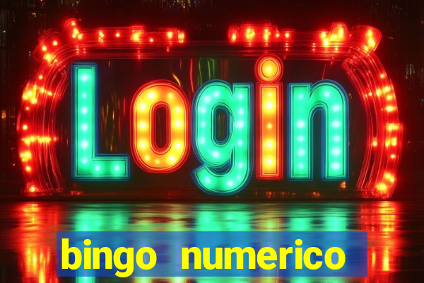 bingo numerico educa??o infantil