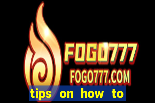 tips on how to win playing slot machines