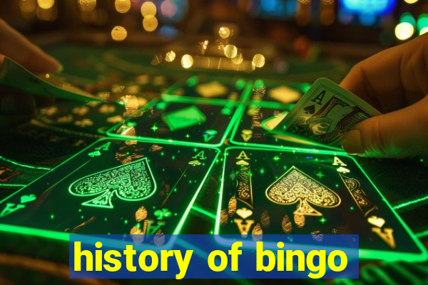 history of bingo