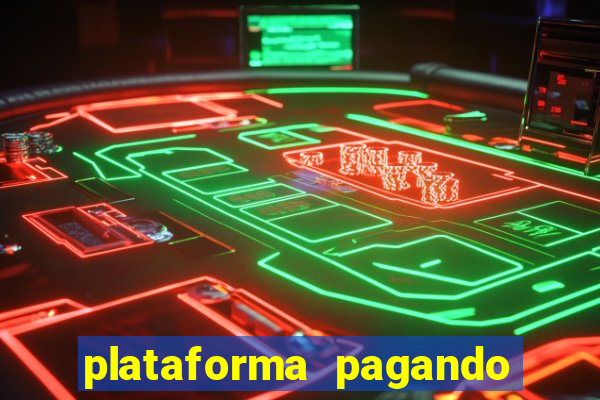 plataforma pagando no cadastro slots