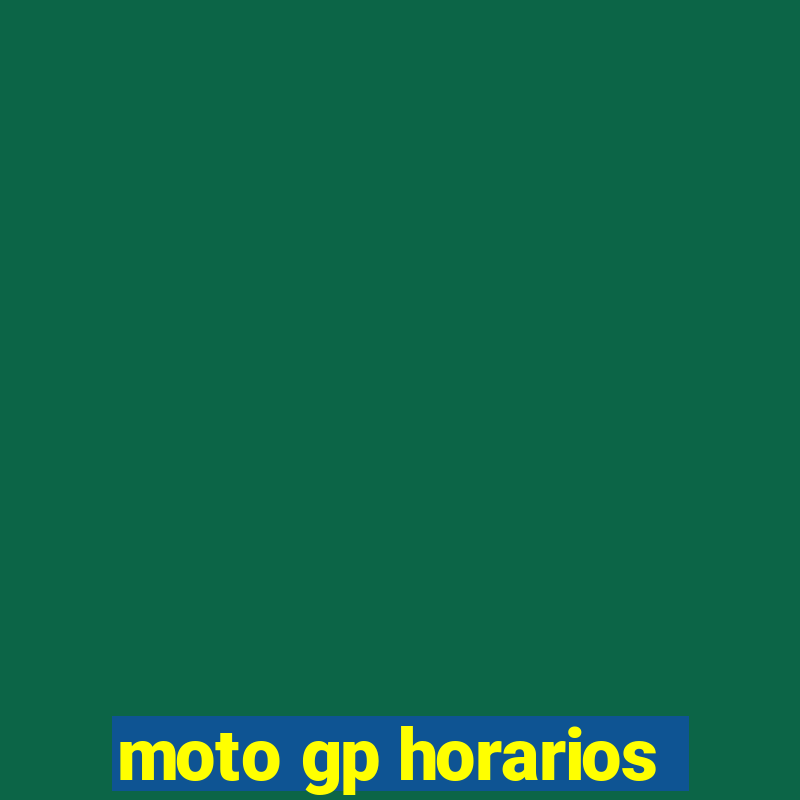 moto gp horarios