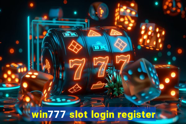 win777 slot login register