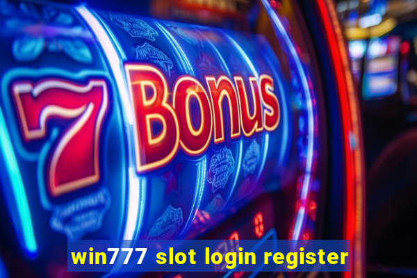 win777 slot login register