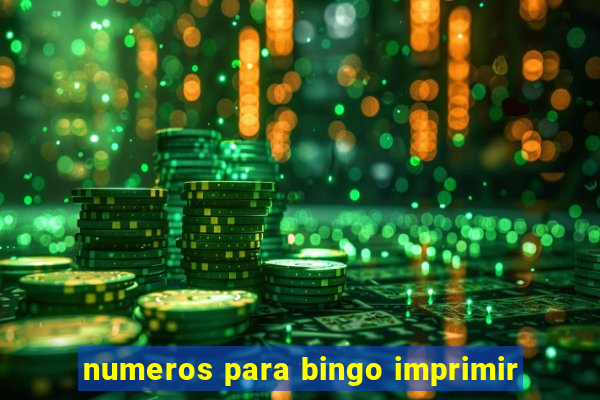 numeros para bingo imprimir