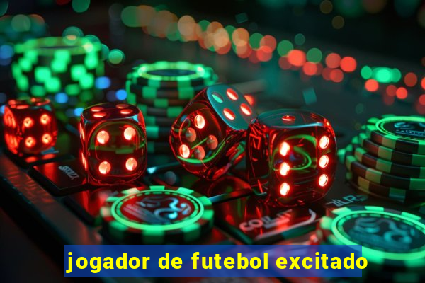 jogador de futebol excitado