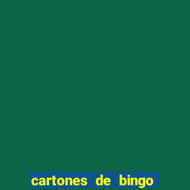 cartones de bingo para imprimir