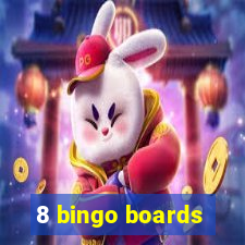 8 bingo boards