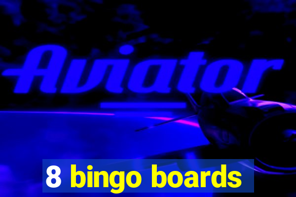 8 bingo boards