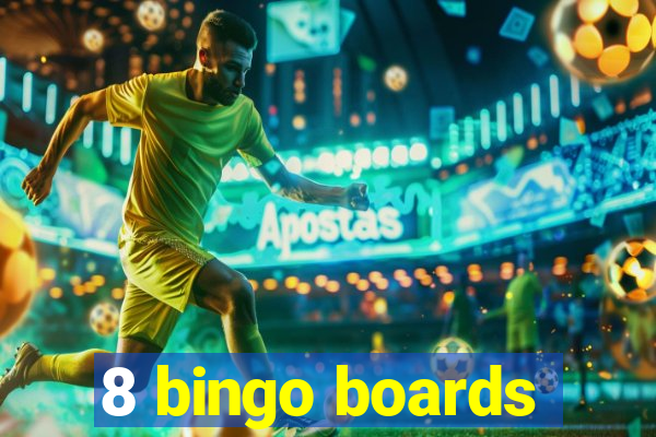 8 bingo boards