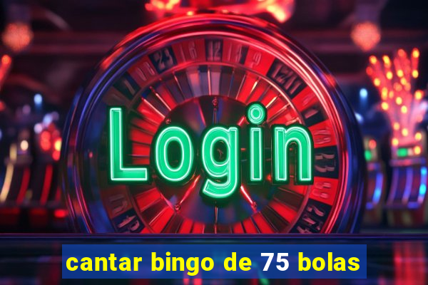 cantar bingo de 75 bolas