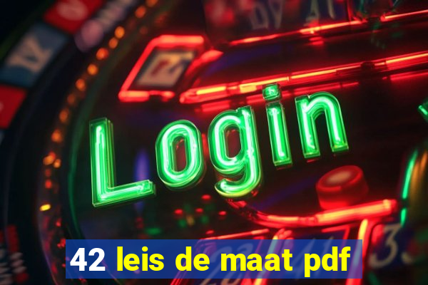 42 leis de maat pdf