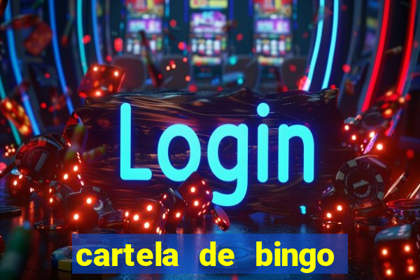 cartela de bingo para educa??o infantil