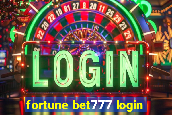 fortune bet777 login