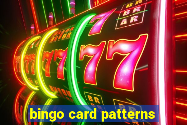 bingo card patterns