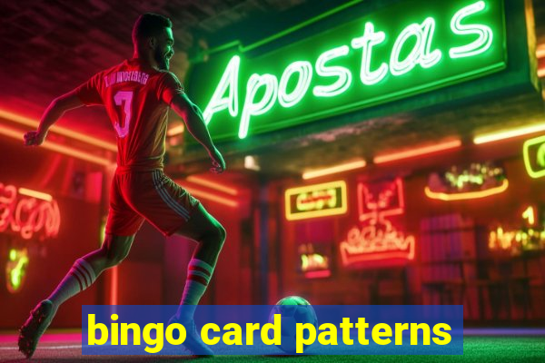 bingo card patterns