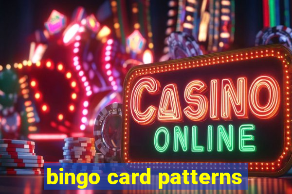 bingo card patterns