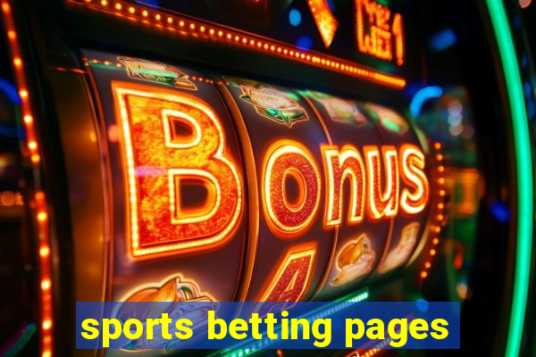 sports betting pages