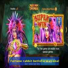 fortune rabbit betInformational