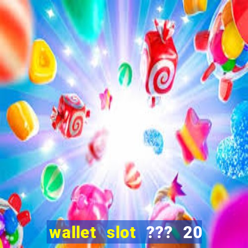 wallet slot ??? 20 ??? 100