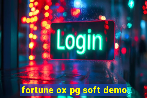 fortune ox pg soft demo