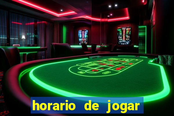 horario de jogar fortune tiger