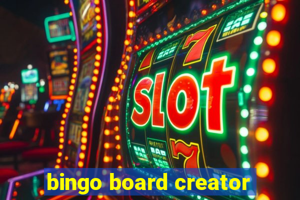 bingo board creator