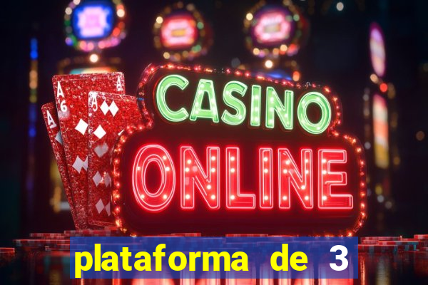 plataforma de 3 reais jogo