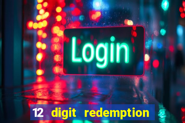 12 digit redemption code for golden hearts casino