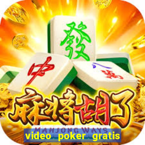 video poker gratis slot machine