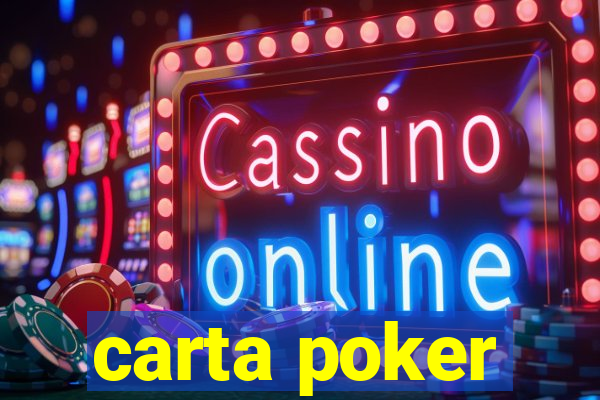 carta poker