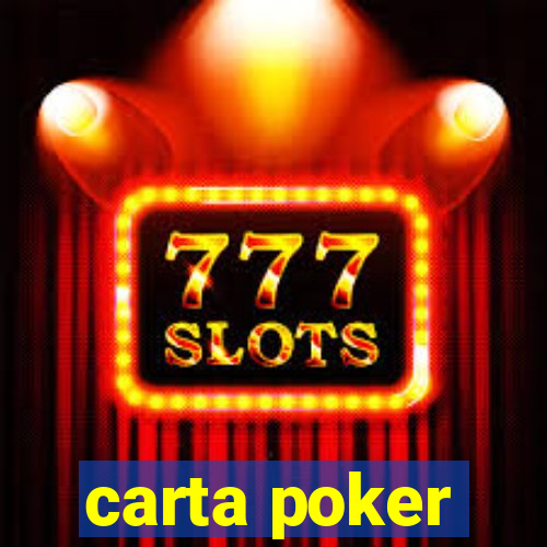 carta poker