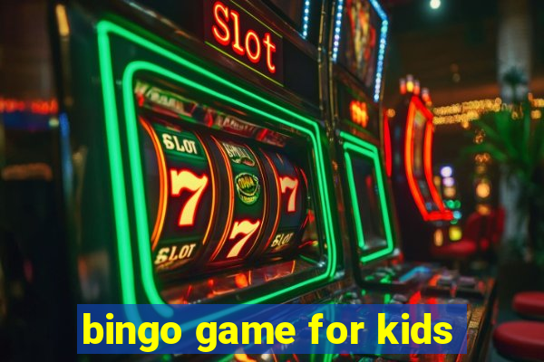 bingo game for kids