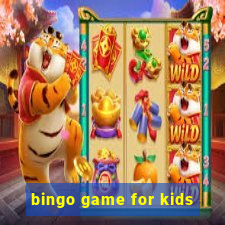 bingo game for kids