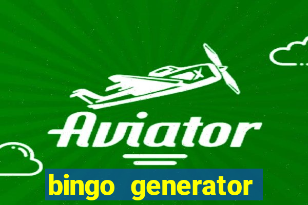 bingo generator with images